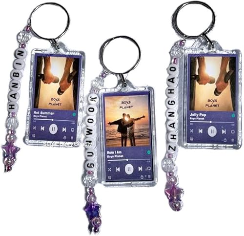 ZB1 Key Chain | Custom Spotify Song | ZeroBaseOne Boys Planet Keychain +/- Charm | Jiwoong Zhanghao Hanbin Matthew TaeRae Ricky Gyuvin GunWook YuJin