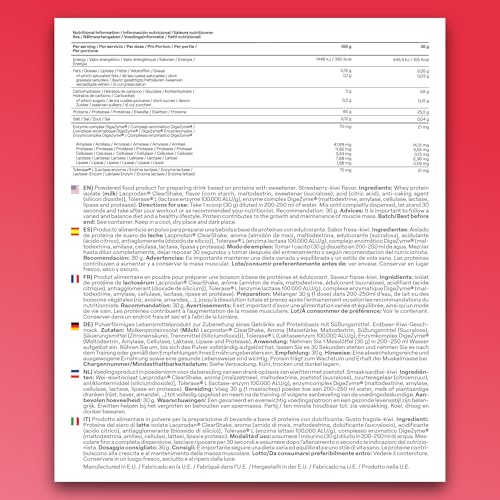 Beverly Clear Isolate Whey - 500 g - 25 g eiwit per portie - fruitig - verfrissend - kiwi-aardbeiensmaak - Afbeelding 3