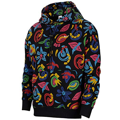 nike logo print hoodie