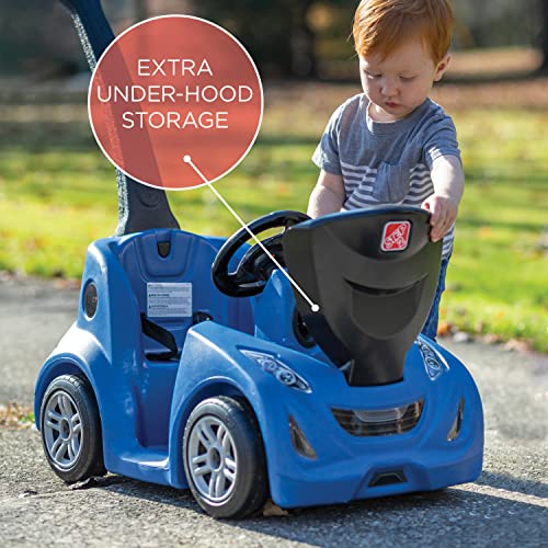 Image of Step2 Push Around Buggy GT Kids Push Car, Ride On Toy, Stroller Substitute, Includes Seat Belt & Horn, Made of Durable Plastic, Max Weight 50 lbs., For Toddlers 1.5-3 Years Old, Blue