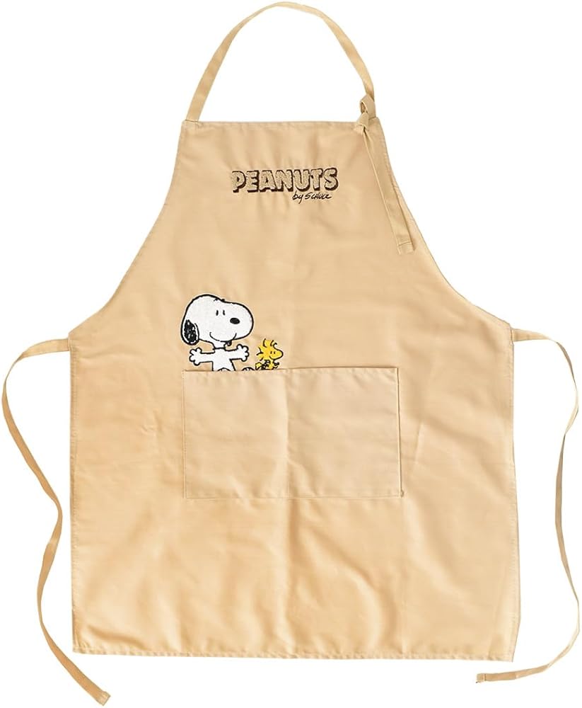 スヌーピー ニューヨークデリ エプロン 1980年代 楽天市場】スヌーピー☆フロントポケット付きさがら刺繍エプロン
