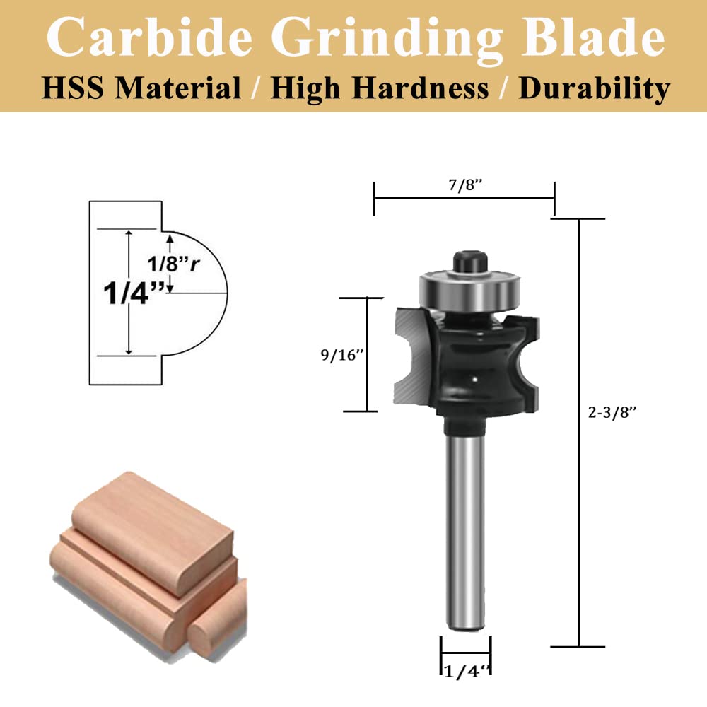 MAYLINE 1/4 Inch Shank Router Bit Set 5 PCS - Image 2