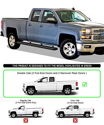 Estribos APS para Chevy Silverado GMC Sierra 2007-2019 5.5ft miniatura 2