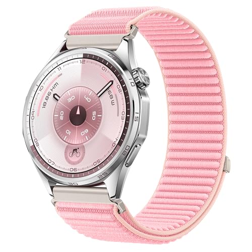 Image of XMUXI One Click 22mm Watch Band Compatible with Huawei Watch GT7 GT6 /GT5 /GT4 /GT3 /GT2 46mm Strap Quick Release 22mm for Forerunner 265 /255 /Venu 4 45mm /Venu 3 /Venu 2 /Vivoactive 4,Bip 6 Nylon Bands