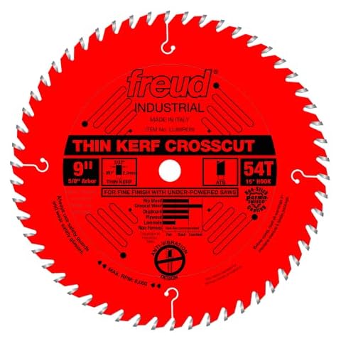 Freud 9" Thin Kerf Fine Finish Crosscut Blade Cover
