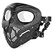HUNTVP táctica Máscara Skull Protectora Máscara Militar Paintball para Hombres Paintball Airsoft CS Cosplay Halloween, Tipo 2 Negro