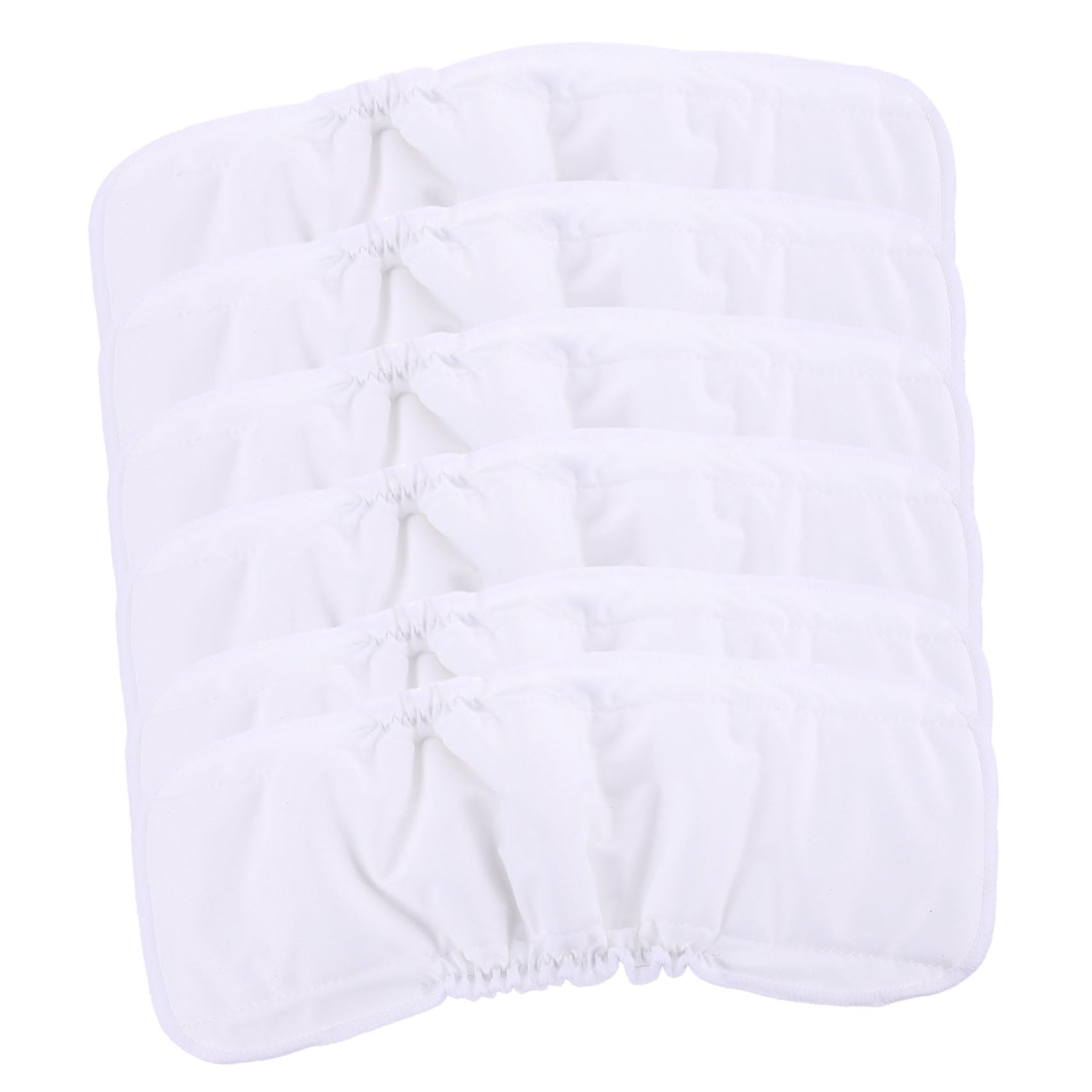 Inserto de Pañal Reutilizable para Ñiño, Fibra, Blanco, 6 Piezas