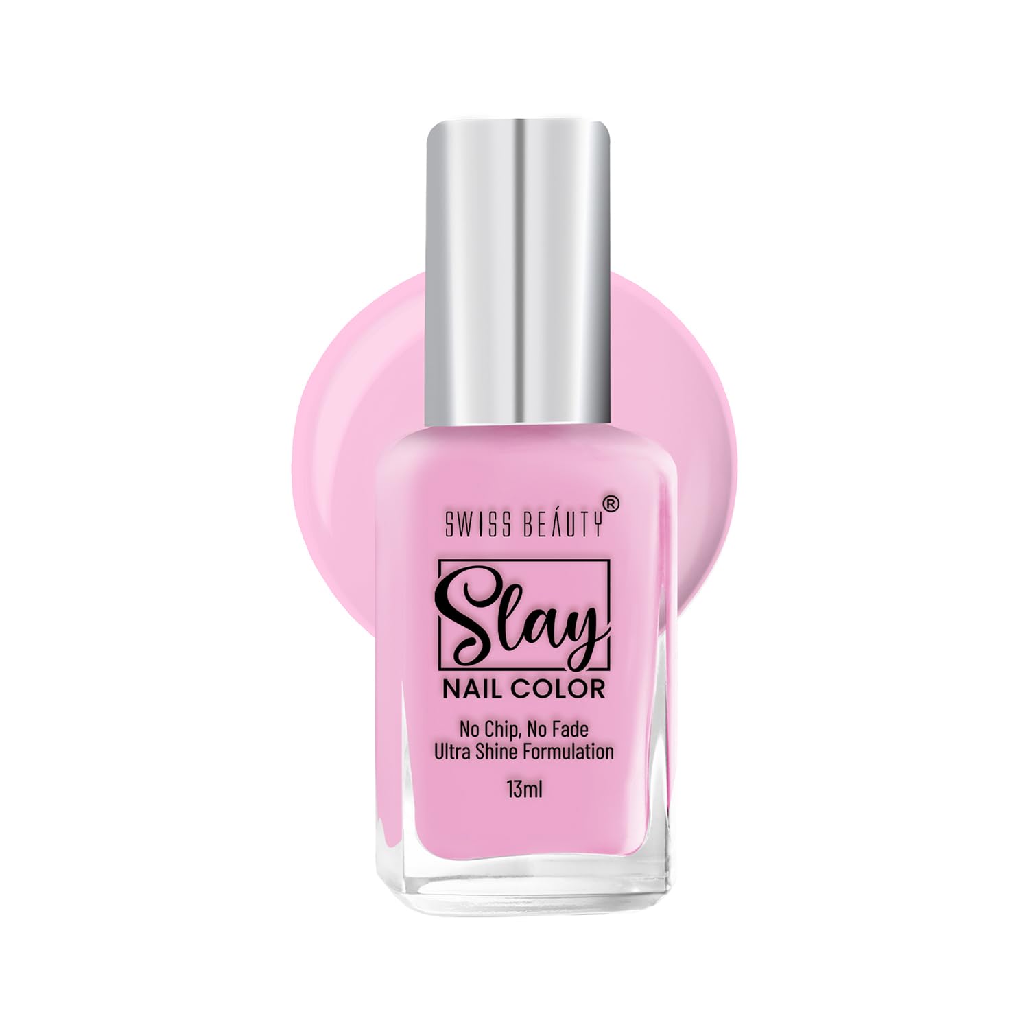 Swiss Beauty Slay Nail Color | Glossy Finish, Long Lasting Nail Paint| Chip resistant, Quick drying Nail Polish | Shade- Dreamy Pink, 25Ml-image-13