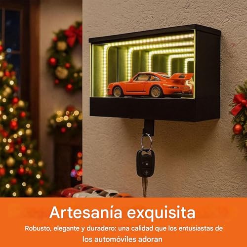 Soporte para llaves de garaje y llavero de automóvil con LED 3