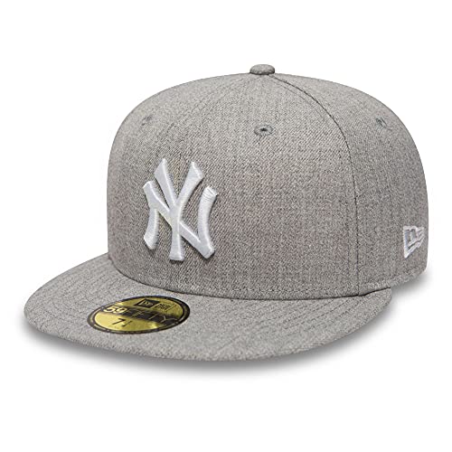 Original new era product New Era Mlb League Basic 59Fifty Snapback New York Yankees Snapback Cap, Uomo, Gray White, 7 3/4 (61.5 cm)