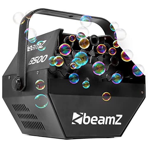 BeamZ B500 - Automatische Seifenblasenmaschine Hochzeit Seifenblasen Maschine, 24 Rotationen pro Minute, 25 Watt, Bubble Machine, Seifenblasen Hochzeit Machine, Effektmaschine - Schwarz