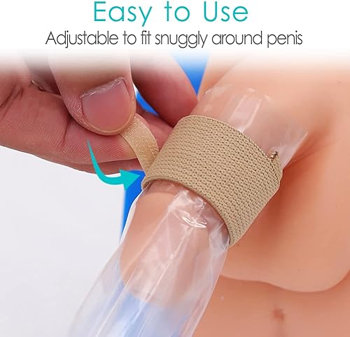 Miniatura 2 de DiaBelt 10 correas de catéter externas masculinas, ajustables para incontinencia urinaria para el pene fijador reutilizable para hombres, no más