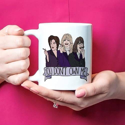 Miniatura 4 de Taza del club The First Wives (Elise Elliot, Goldie Hawn, Bette Midler, You Don't Own Me, Science Fiction Young, Feminist), taza de café novedosa de