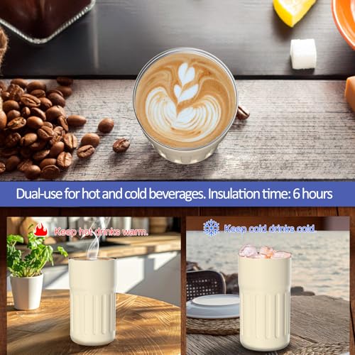 Homealexa Coffee Cup Travel Mugs, Vacuum Insulating Cup 316 Stainless Steel, LED Touch Screen Temperature Gauge, Smart Mug Sealing Bottle 410ml - Image 4