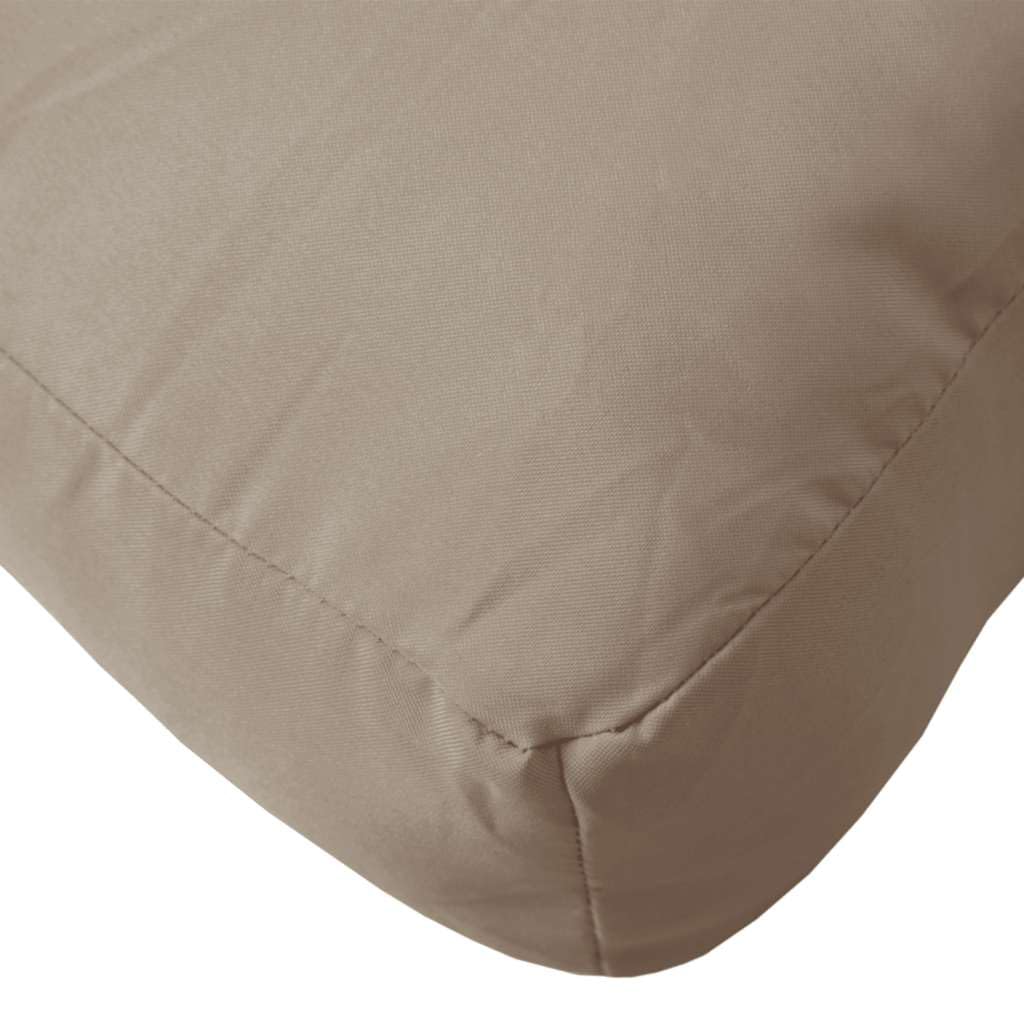 vidaXL Lot de 2 Coussins de Palette Imperméables, Galette de Siège Jardin, Tissu Oxford Taupe