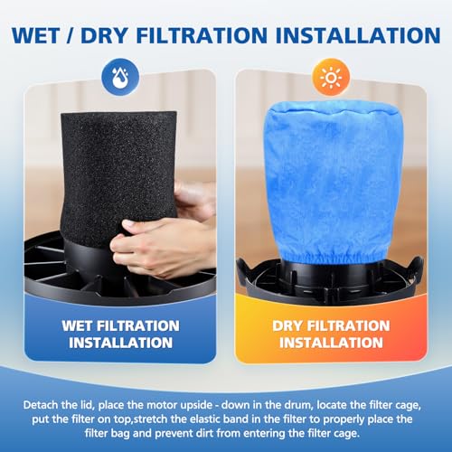Image of VRC2 Cloth Filters for Vacmaster 1.5-3.2 Gallon Wet /Dry Vacuums
