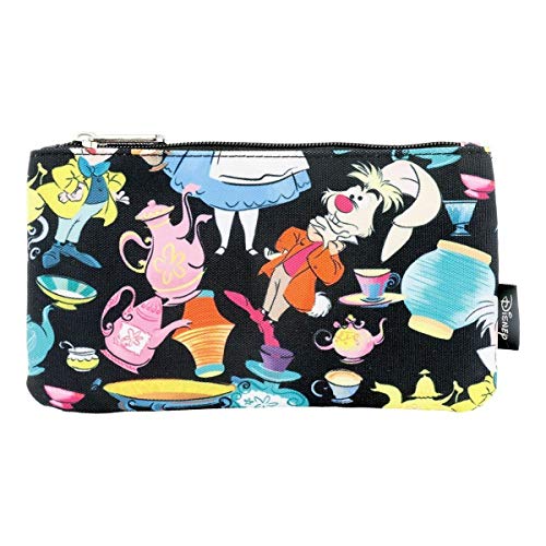 Loungefly Disney Alice in Wonderland Tea Cups Nylon Pencil Case or Cosmetic Bag