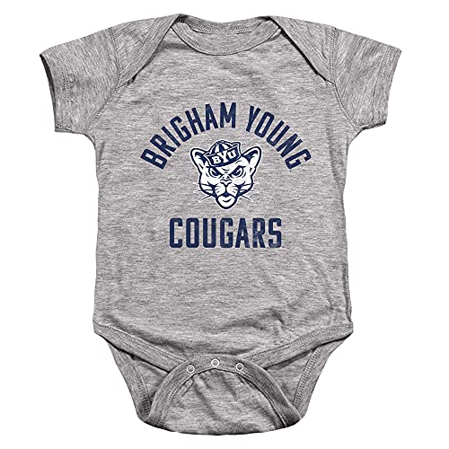 Image of Brigham Young University Official One Color BYU Cougars Logo Unisex Infant Snap Suit for Baby