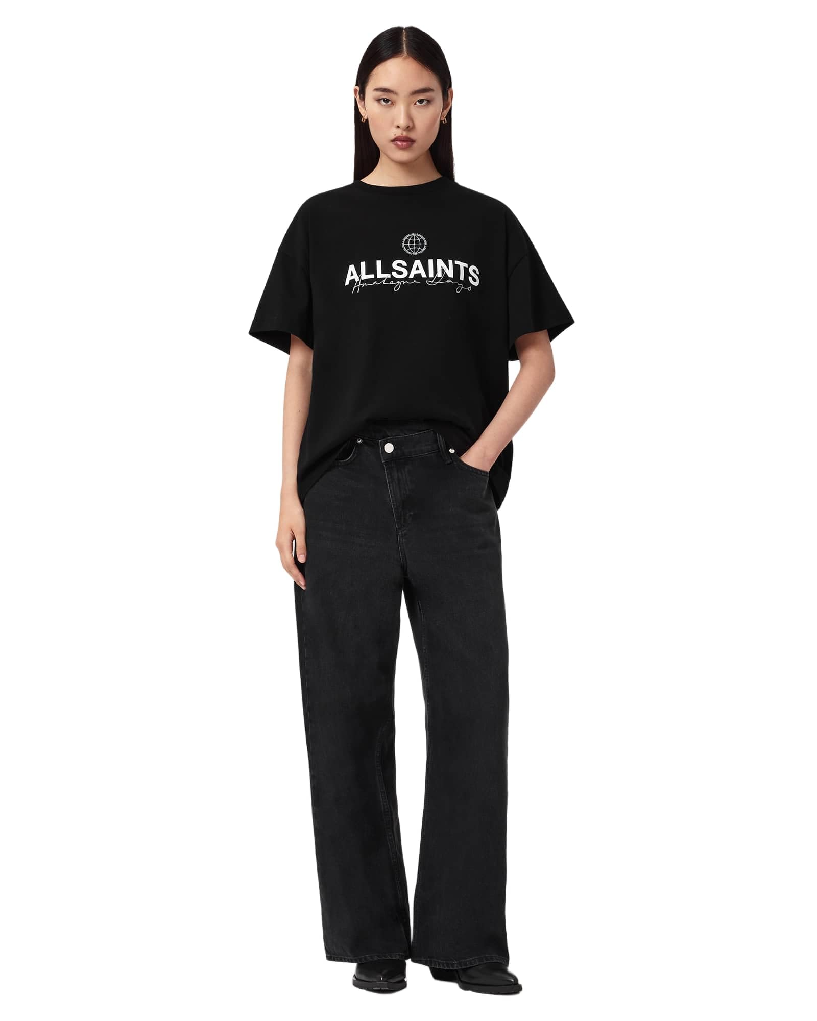 Allsaints Emblem Avri Tee T-Shirt Donna