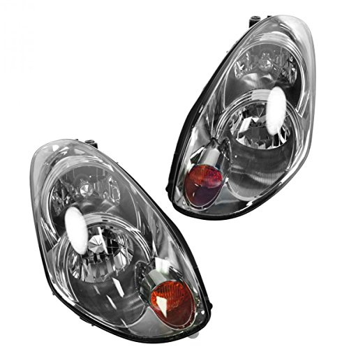 Image of TRQ Headlight Assembly Set IN2502122 IN2503122 Compatible with 2005-2006 INFINITI G35