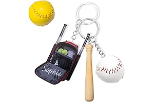 Personalized Baseball Keychain