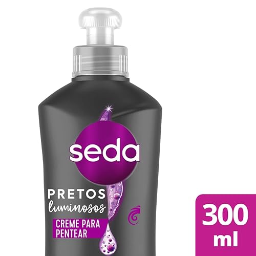 Miniatura 2 de Linha Pretos Luminosos Seda - Crema para Pentear 10.1 fl oz - (Seda Black Shine Collection - Crema Peinadora 10.14 Fl Oz)