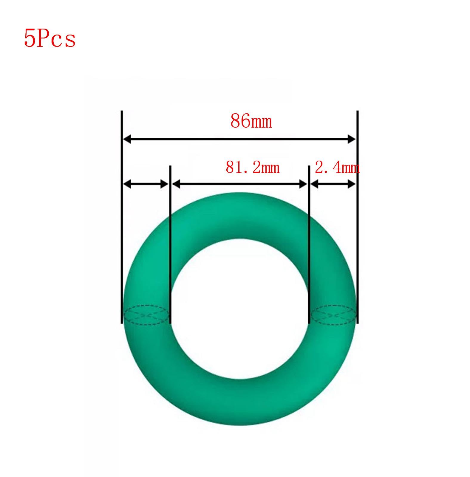 Fluorkautschuk O-Ringe 88mm AD - 5 Stück Grüne Dichtungen Für Auto & Industrie