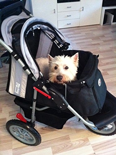 Hundebuggy Innopet Pet Stroller IPS-070 in Schwarz/Silber