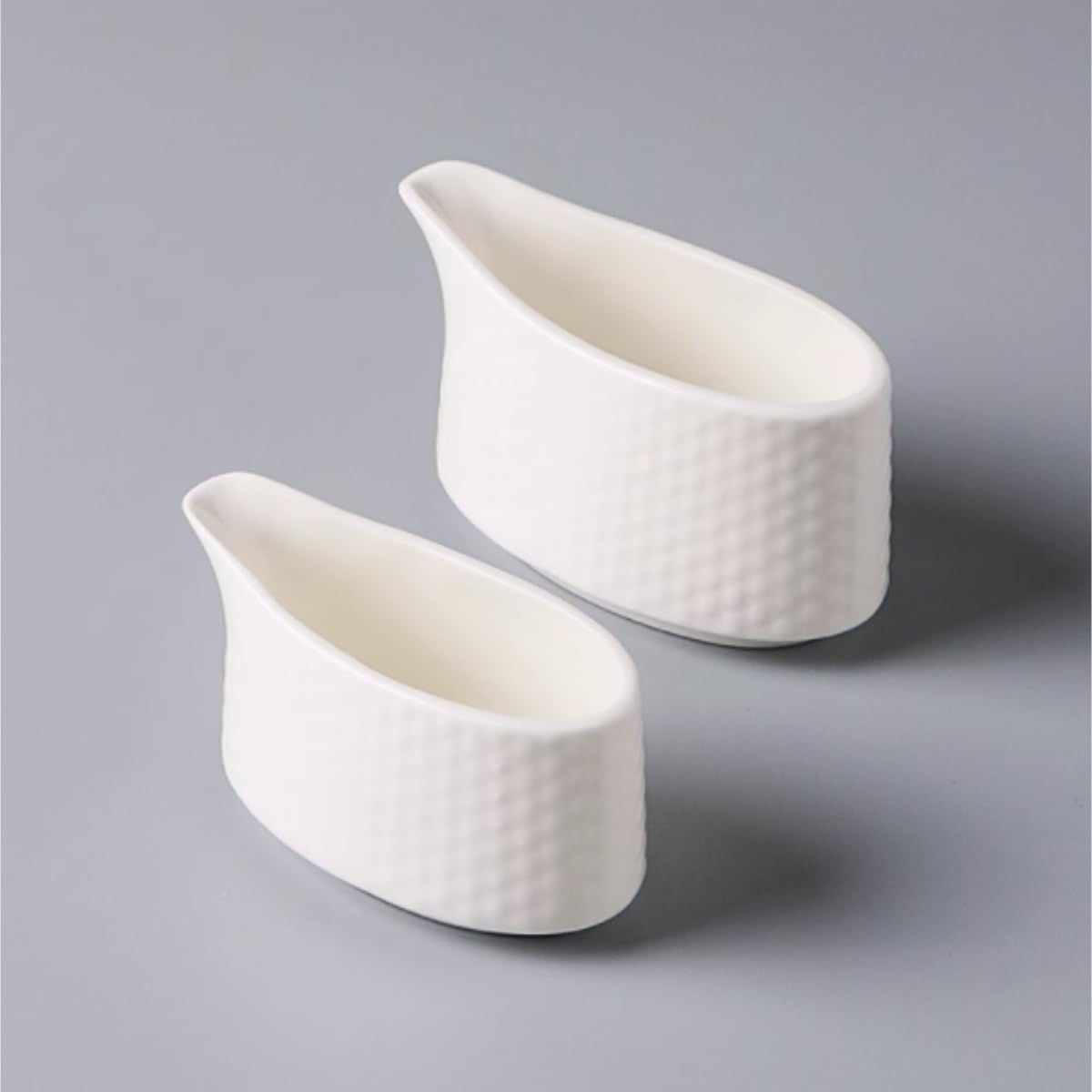 Salsiera per condimenti per insalata, in ceramica, per cibo occidentale, salsa, caffè e latte, salsa, per cucina e ristorante (9,3 x 5 cm)