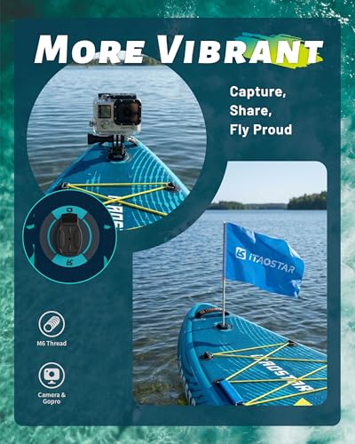 Image of iTAOSTAR Lead 12' x 35 inch /11' x 33 inch Stand Up Paddle Board, Inflatable SUP Board with 5 Fins Stable Design fo Youth, All Skill Levels, Lakes, Oceans