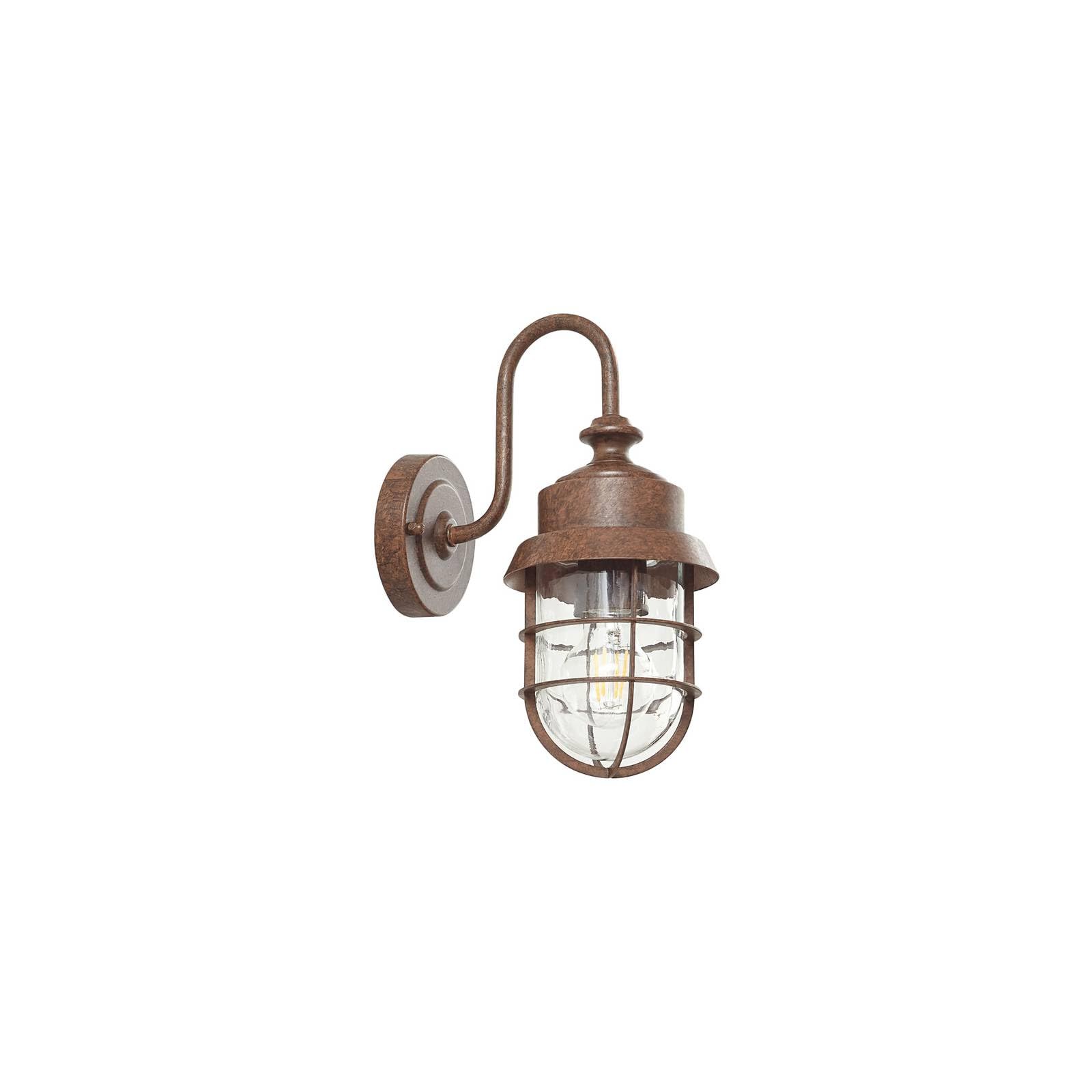 Lindby Outdoor Wall Light Adalie dimmable in Brown Made of Metal (1 Light Source, E27) from wall lamp for Exterior/Interior Walls House Terrace und Balcony