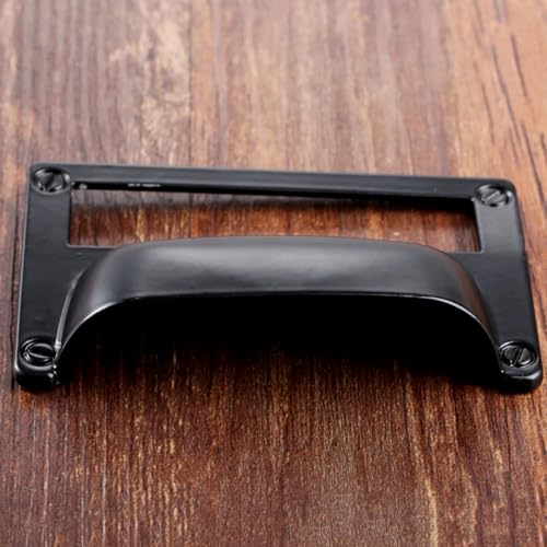 Tirador de etiqueta elegante de 81 x 52 mm para pomos de puertas de armarios 7