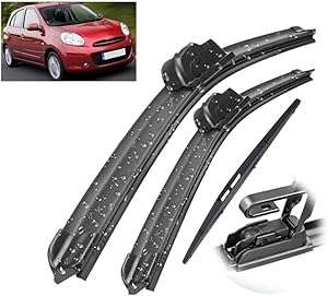 TANGTX Scheibenwischer Set für Nissan Micra K13