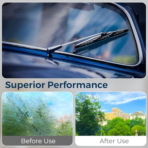 Image of Woscher Car Wiper Blade 16 Inch | Flat Blade Performance | High-Speed All-Weather Wiping | Universal Fit | Single Wiper Blade for Cars