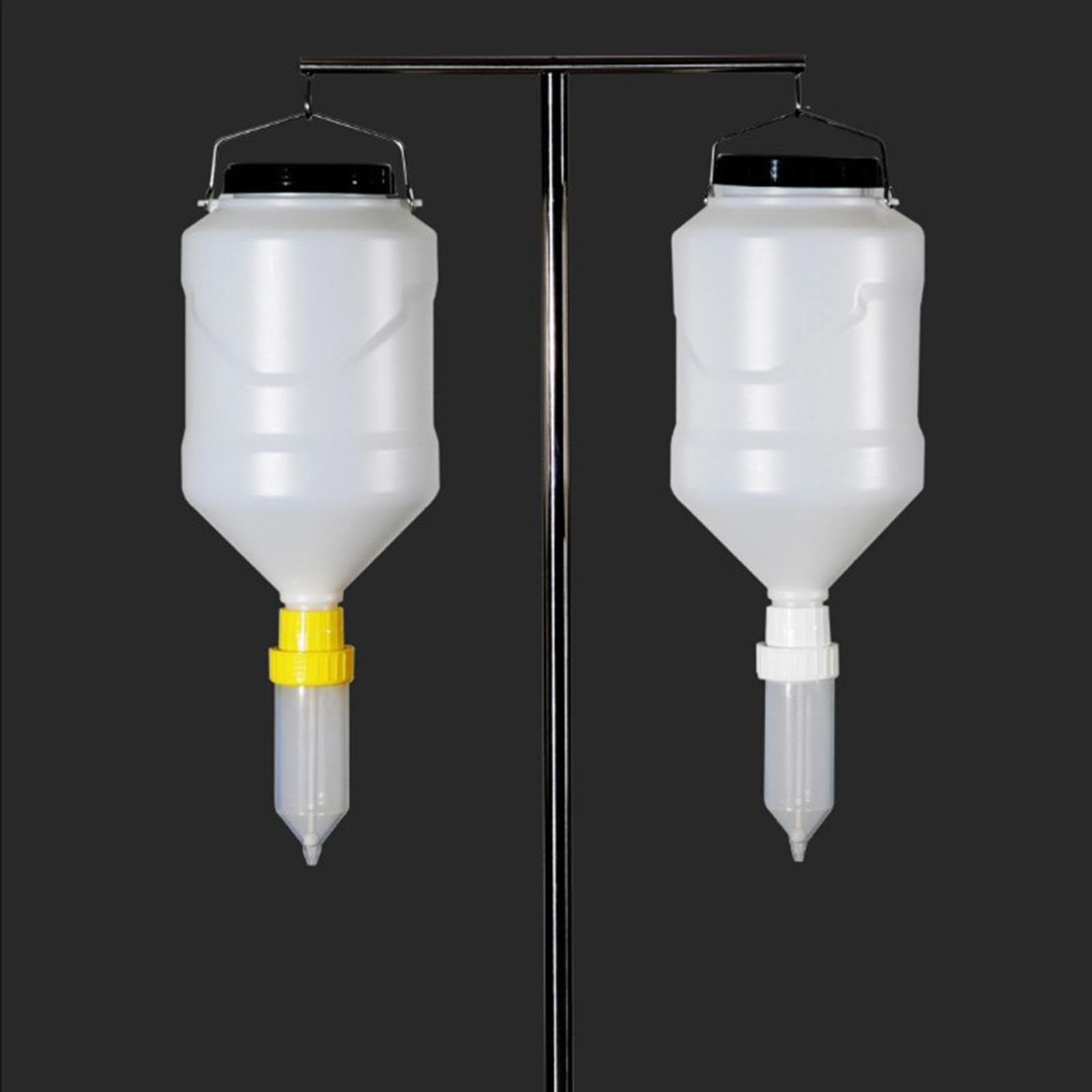 Dispenser, Dispenser di Ketchup, 3 Litri, Strumento per Spremere Patatine Fritte, Spremere da Appendere per La Cucina, Giallo