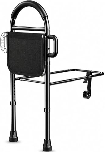 Medical King Bed Rail for Elderly Adults - Adjustable Safety Assist Bar with Floor Support & Storage Bag Medical King Bed Rail for Elderly Adults - Adjustable Safety Assist Bar with Floor Support & Storage Bag