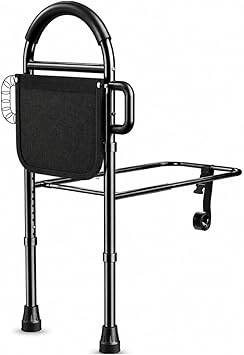 Medical king Bed Rails for Elderly Adults Safety Bed Assist Rails for Seniors with Adjustable Heights ASTM Approved Easy to get in or Out of Bed with Floor Support
