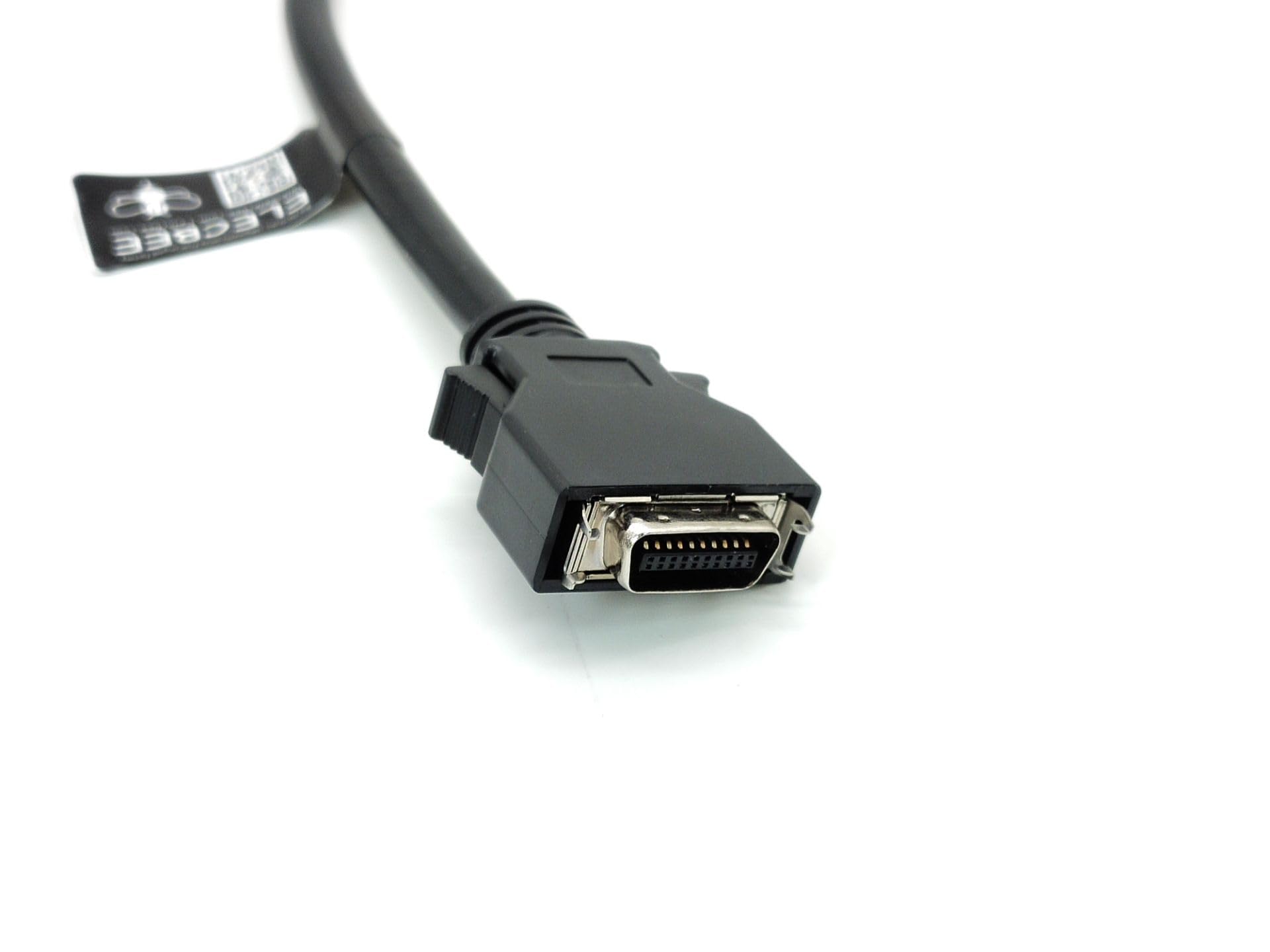Elecbee Connettore SCSI MDR tipo 20 pin diritto a scatto da maschio a maschio con cavo 0,5 m