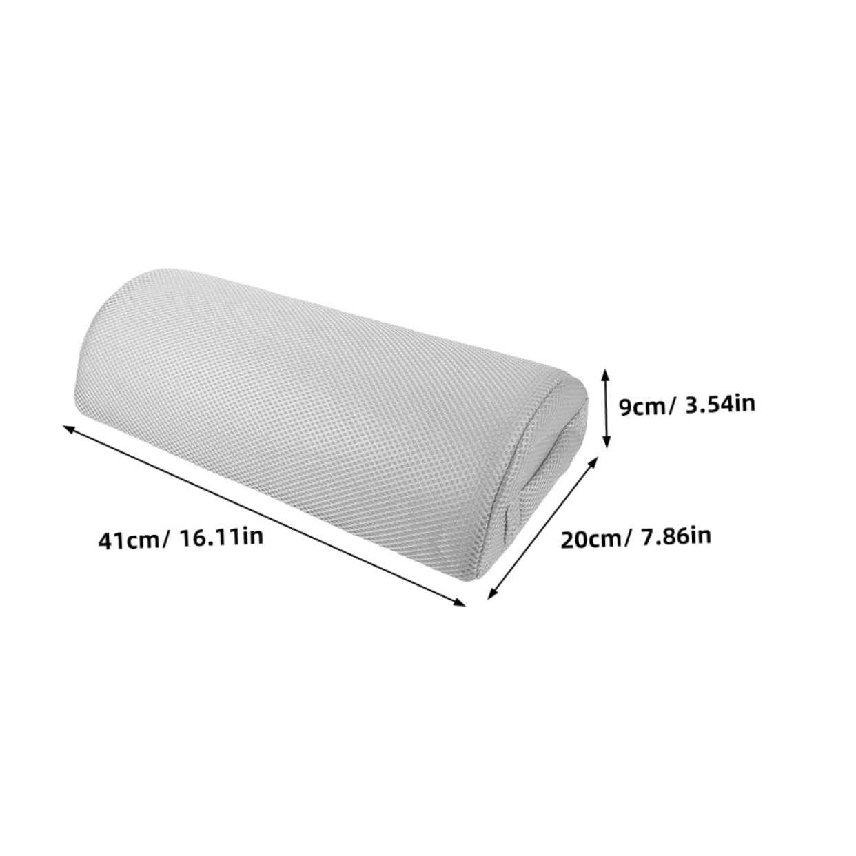 SOLUSTRE 2pcs Ergonomic Foot Pillow for Comfortable Elevation Office and Home Breathable Semi Cylindrical Shape Soft Footrest Cushion for Relaxation and Support