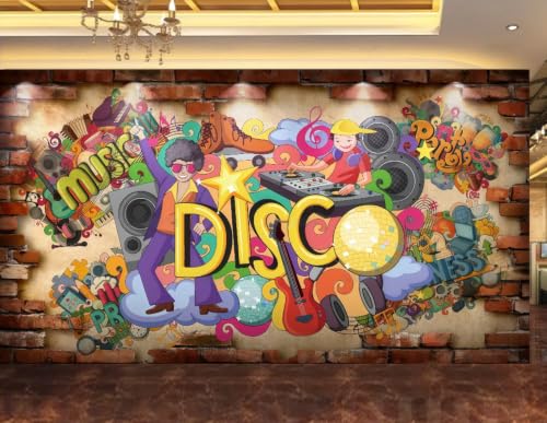 Papel pintado tridimensional texturizado para murales de diseño retro 3