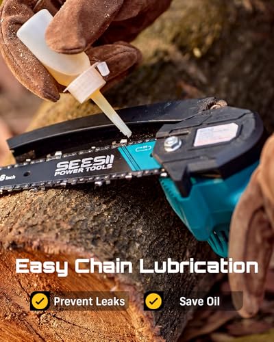 Seesii Mini Chainsaw 6-Inch Cordless