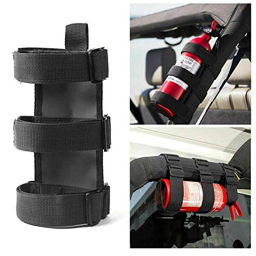 Oxford Car Roll Bar Fire Extinguisher Holder for fit for 1987-2019 YJ CJ TJ JK JL