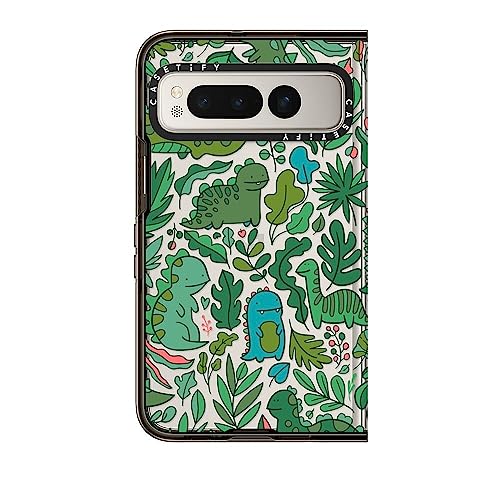 CASETiFY (P[XeBt@C) CpNgP[X Google Pixel FoldP[X [4tB[g̗ɑςی/MagsafeΉ] - t@j[ O[ fBmX L[g _Ci\[ - NAubN