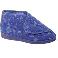 Comfylux ANDREA Womens Boot Slippers Blue