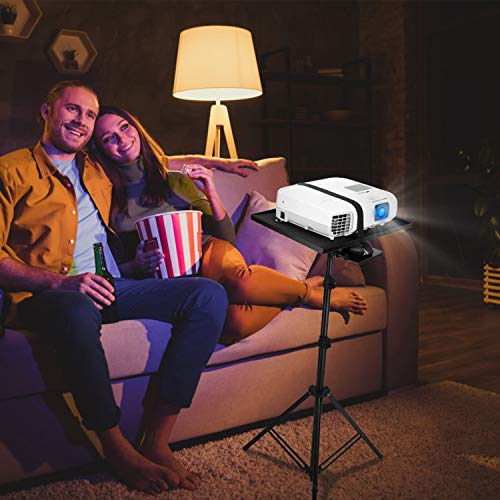 Projector Tripod Stand, Moclever Universal Laptop Tripod Stand, Portable DJ Equipment Stand Adjustable Tall 27.17-84.25inch - Perfect for Stage or Studio Use