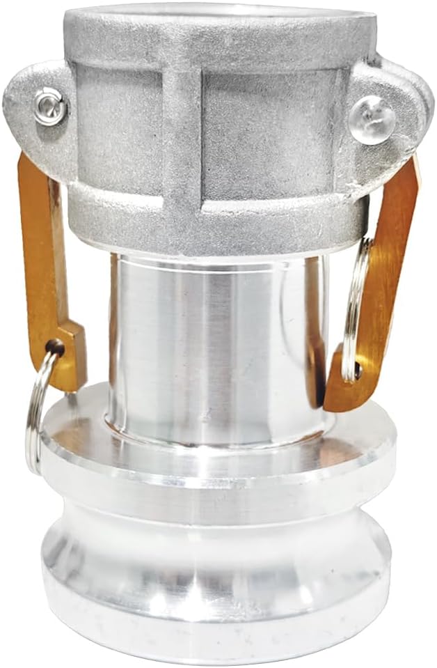 Camlock Fitting Type DA, 3" Female Camlock x 2" Male Camlock, Coupling Reducer Adapter, Cam and Groove Hose Fitting (3" Female to 2" Male))