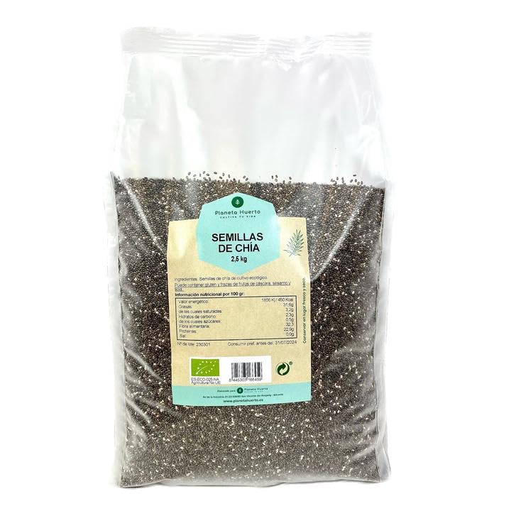 PLANETA HUERTO | Semilla de Chía ECO 2,5 kg - Semilla Chía Nutrición y Bienestar en Cada Semilla