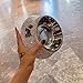 Daofaith Pet Bowl, Sparkling Rhinestones on Stainless Steel, Non-Slip Base, for Food, Water, Treats, Silver, Small, Sold Individually, All Round White