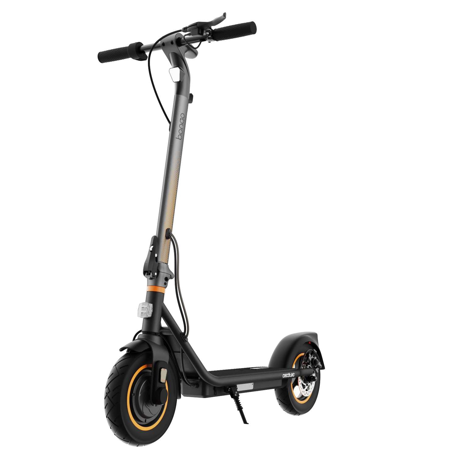 Cecotec Patinete Eléctrico Homologado con App y Acople para Teléfono Bongo D30 XL Connected. Potencia Máxima de 700W, Autonomía de hasta 30km, Neumáticos de 10", Supera Pendientes, Doble Suspensión