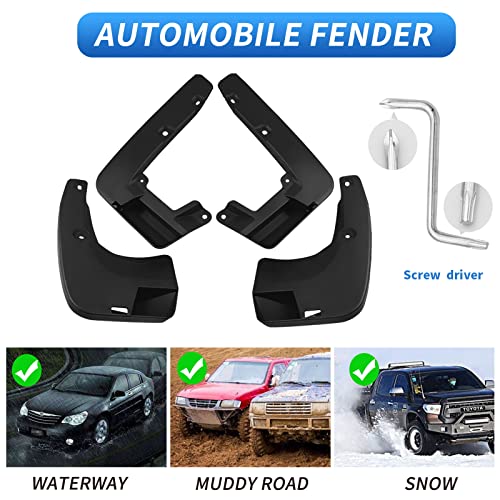 Image of Custom Fit for Mud Flaps Honda CR-V CRV 2017-2022 Mud Splash Guard Front and Rear 4-PC Set